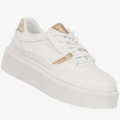 Sneakersy damskie - Sneakersy Damskie BIG STAR Buty Sportowe Półbuty Na Platformie Białe SS274359 Biały 38 - miniaturka - grafika 1