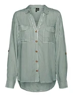 Bluzki damskie - Vero Moda Bluzka "Vmbumpy" w kolorze zielonym - miniaturka - grafika 1