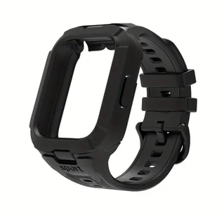 TEMU 2w1 Etui i Pasek do Redmi Watch 5 Active/Lite – Wytrzymały Design Sportowy TPU, Opcje Kolorów Czarny/Biały, Lepszy Chwyt i Odporność na - Akcesoria do smartwatchy - miniaturka - grafika 1