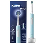 Szczoteczki elektryczne - Oral-B PRO1 Caribbean Blue CrossAction - miniaturka - grafika 1