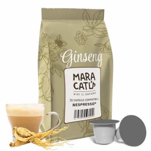 20 Kapsułek Nespresso Kompatybilnych Dolce Maracatú Ginseng - Kawa z żeń-szeniem - Kawa w kapsułkach i saszetkach - miniaturka - grafika 1