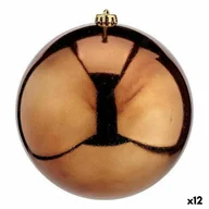 Bombki - Bombki choinkowe brązowe plastikowe 20 x 20 x 20 cm (12 sztuk) - miniaturka - grafika 1