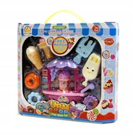 Zabawy w naśladowanie dorosłych - Wózek Ze Słodyczami Mini Lodziarnia Sklep - miniaturka - grafika 1