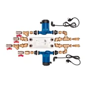 Akcesoria kominkowe - Kratki.pl zestaw mosiężny Wymiennikowo-pompowy 10 ZPW2K10 - miniaturka - grafika 1