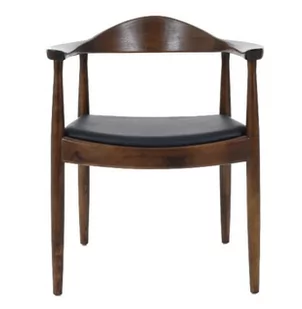 Krzesło KENNEDY ciemnobrązowe - drewno jesion, ekoskóra DC-604.DARK.BROWN - King Home - Krzesła - miniaturka - grafika 1