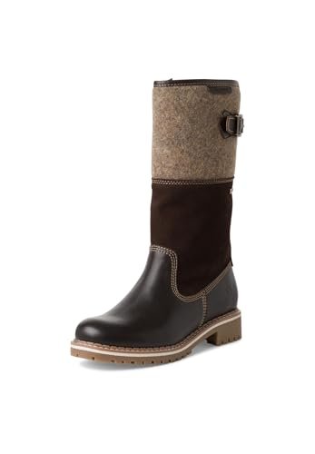 Tamaris Damskie botki 1-1-26432-41, Mocca Comb, 38 EU