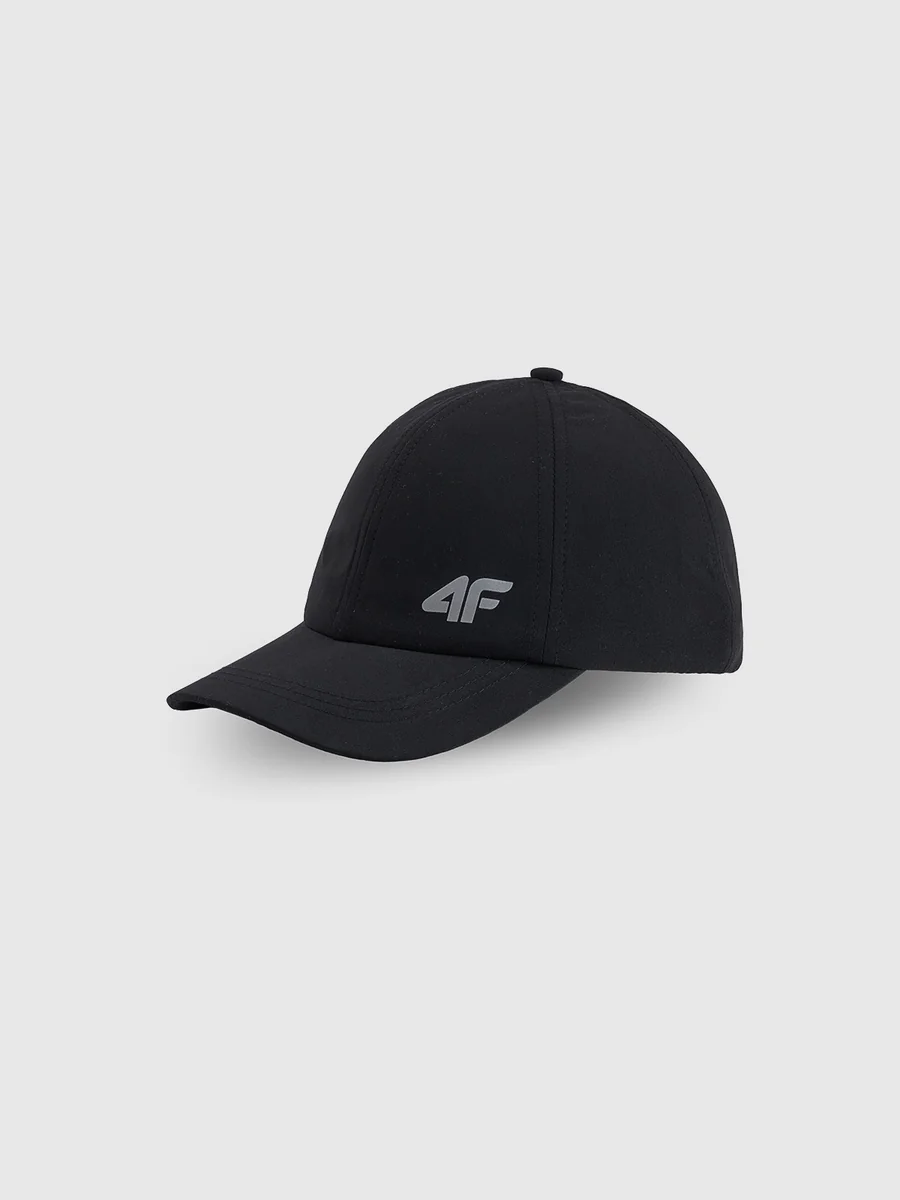 Czapka z daszkiem sportowa dziecięca unisex czarny 4F CZAPKA Z DASZKIEM U546