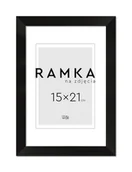 Ramki na zdjęcia - Ramka na zdjęcia 15x21 cm z podpórką Czarna - miniaturka - grafika 1
