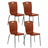 Krzesła - Drewniane krzesło do jadalni RITA, orzech - miniaturka - grafika 1