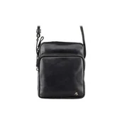 Torby męskie - Cienka torba na ramię ze skóry licowej Visconti ML-25 - czarna - miniaturka - grafika 1