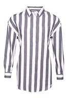 Koszule damskie - Superdry Koszula damska Emmerson, szary (Grey Stripe H33), XS - miniaturka - grafika 1