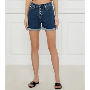 Calvin Klein Jeans Jeansowe szorty Mom Fit - Spodnie sportowe damskie - miniaturka - grafika 1