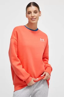 Bluzy damskie - Under Armour bluza damska kolor pomarańczowy z aplikacją - grafika 1