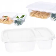 Pojemniki kuchenne - Pojemnik dzielony na żywność plastikowy 0,75 l - miniaturka - grafika 1
