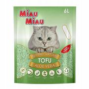 Żwirek dla kotów - MIAU MIAU - ŻWIRK TOFU Z ZAPACHEM ALOE VERA, 6L - miniaturka - grafika 1