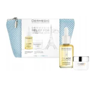 Kosmetyczki, organizery i kuferki - Dermedic Oilage zestaw kosmetyków do twarzy serum 30ml + krem15ml + kosmetyczka - miniaturka - grafika 1