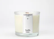 Świece - Świeca Zapachowa Sojowa 200g/ Wanilia Limonka, drewniany knot, 40h/Sawarge Candles - miniaturka - grafika 1
