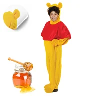 Stroje karnawałowe - Strój Kubusia Puchatka Miś 110/116 Żółty Kombinezon Przebranie - miniaturka - grafika 1