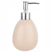 Mydelniczki i dozowniki mydła - Dozownik do mydła w płynie żelu płynubeżowy 380 ml - miniaturka - grafika 1