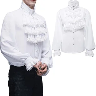 Strój Kostium Przebranie Koszula Biała Męska Książę Arystokrata Pirat Cosplay 176 / 182 Cm (Xl) - Stroje karnawałowe Strój Kostium Przebranie Koszula Biała Męska Książę Arystokrata Pirat Cosplay 176 / 182 Cm (Xl) - Stroje karnawałowe - miniaturka - grafika 1