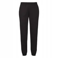 Dresy męskie - Spodnie męskie dresowe ze ściągaczami Czarny r. XL - miniaturka - grafika 1