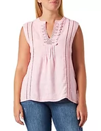 Bluzki damskie - Sidona Damska bluzka z koronką 10130400, jasnoróżowa, XL, jasnoróżowy, XL - miniaturka - grafika 1