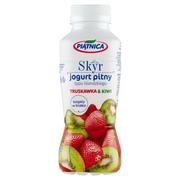 Kefiry, jogurty, maślanki - Piątnica Skyr jogurt pitny typu islandzkiego truskawka & kiwi 330 ml - miniaturka - grafika 1