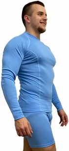 SPORT T-shirt z długim rękawem - męska .XL .lazur - Koszulki sportowe męskie - miniaturka - grafika 1