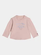 Bluzki damskie - Tommy Hilfiger Bluzka KN0KN01917 Różowy Regular Fit - miniaturka - grafika 1