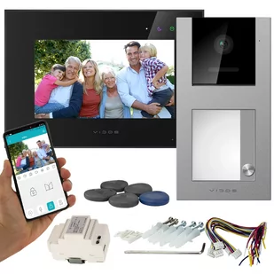 Wideodomofon WiFi Vidos X M10B-X + S11-1 FullHD Android Podczerwień RFID MicroSD - Wideodomofony - miniaturka - grafika 1