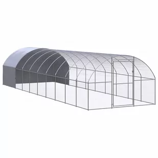 shumee shumee Klatka zewnętrzna dla kurcząt 3x10x2 m stal galwanizowana - Akcesoria do hodowli zwierząt - miniaturka - grafika 1