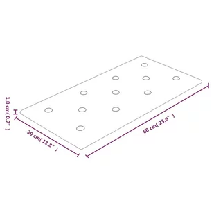 vidaXL Panele ścienne, 12 szt., kremowe, 60x30 cm, sztuczna skóra 343989 - Panele ścienne i boazeria - miniaturka - grafika 9