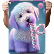 Zabawki kreatywne - Haft Diamentowy Diamond Painting,DIAMENTOWY MALARZ,Obraz DIY 5D,Mozaika Diamentowa 30x40, Pies - miniaturka - grafika 1