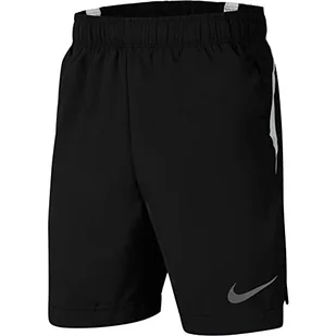 Nike Chłopięce B Nk 15 cm tkane krótkie szorty Czarny/biały/(odblaskowy srebrny) 8 Years - Spodenki damskie - miniaturka - grafika 1