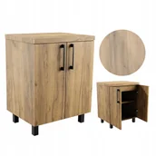 Szafki łazienkowe - Szafka Łazienkowa Stojąca Pod Umywalkę Dąb Złoty Craft 60cm - miniaturka - grafika 1