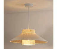 Lampy sufitowe - Duolla - Żyrandol na lince RIO RATTAN 1xE27/15W/230V śr. 45 cm beżowy/rattan - miniaturka - grafika 1
