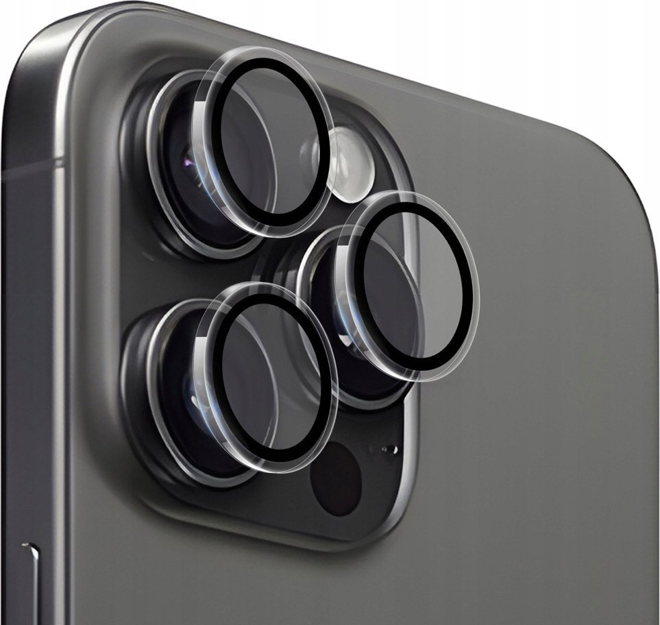 Mobile Origin Easy Lens guards, clear - iPhone 15 Pro/15 Pro Max