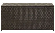 Skrzynie ogrodowe - Skrzynia brązowa ogrodowa z rattanu N1-B93 - miniaturka - grafika 1