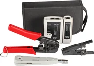 Pozostałe akcesoria sieciowe - EFB Zestaw narzędziowy 4-częściowy składający się z testera LAN, szczypiec do zaciskania, narzędzia do podłączania LSA, noża do kabli i torby - miniaturka - grafika 1