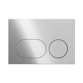 Przyciski spłukujące - Przycisk spłukujący do stelaża chromowany błyszczący Auro Cersanit - miniaturka - grafika 1