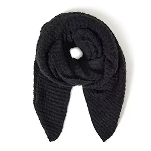 PIECES Damski szalik Pcpyron Structured Long Scarf Noos Bc, czarny, jeden rozmiar - Apaszki i szaliki damskie - miniaturka - grafika 1