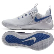 Siatkówka - Buty siatkarskie Nike Air Zoom Hyperace 2 M AA0286-104 białe , biały - miniaturka - grafika 1
