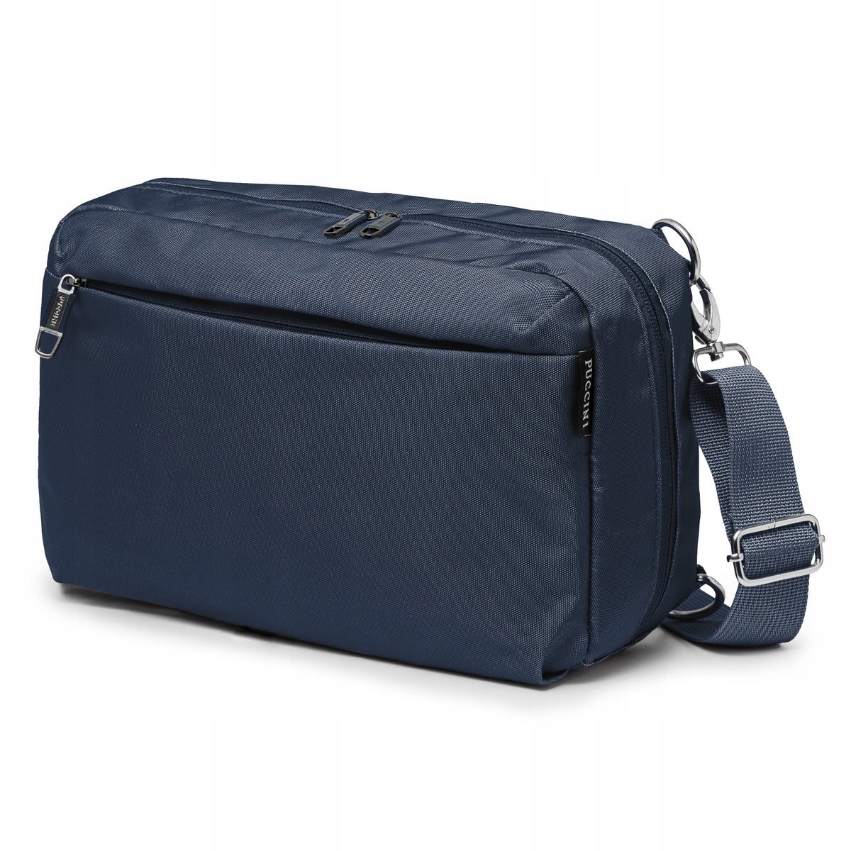 PUCCINI Plecak Damski Męski Miejski Jedno Ramię Sling Bag Granat TM249-7A