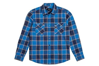Koszule męskie - Brixton męski Apparel Bowery L/S Flannel, niebieski, s 01000 - grafika 1