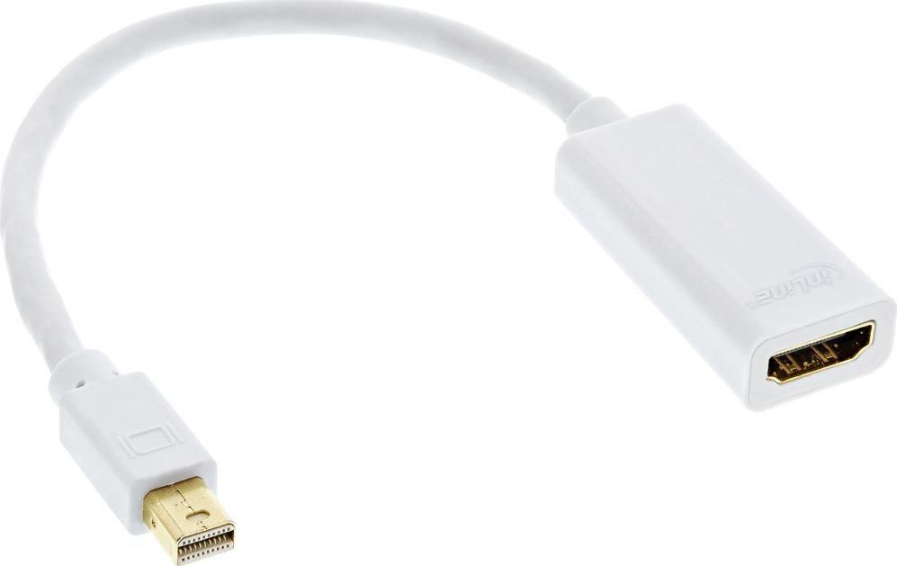 InLine DisplayPort Mini - HDMI biały 17193K