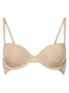Biustonosze - Tommy Hilfiger Biustonosz damski na fiszbinach - usztywniany Kobiety beżowy jednolity, 70B - miniaturka - grafika 1