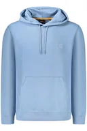 Bluzy męskie - BLUZA HUGO BOSS BEZ ZAMKA MĘSKA NIEBIESKA - miniaturka - grafika 1