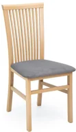Krzesła - Klasyczne krzesło z welurowym siedziskiem dąb artisan + grafit C0-H55 - miniaturka - grafika 1
