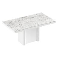 Stoły - Stół rozkładany FORUM Venatino White HG + Biały HG - miniaturka - grafika 1