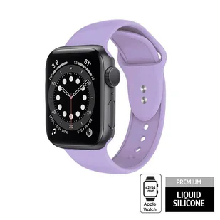 Crong Liquid - Pasek do Apple Watch 42/44/45 mm (fioletowy) - Akcesoria do smartwatchy - miniaturka - grafika 1